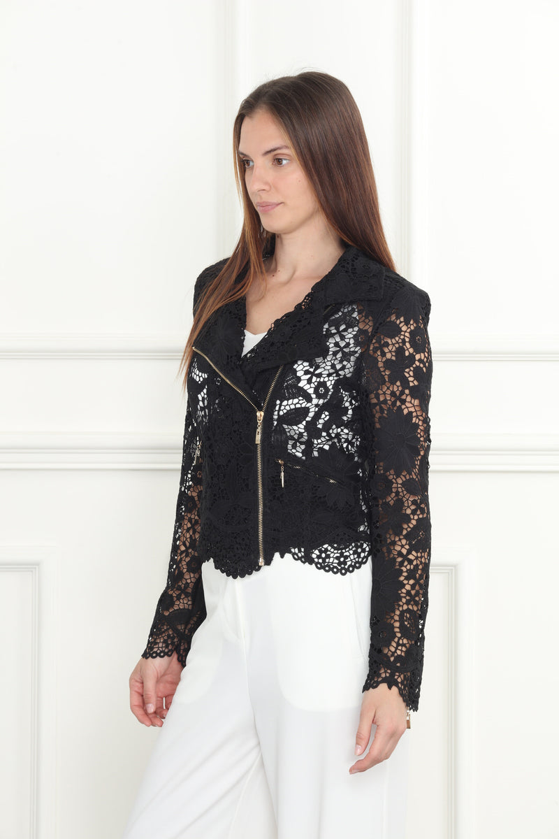 Lace Moto Jacket