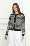 Houndstooth Double Knit Jacket