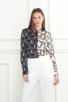 Opposite Print Blouse